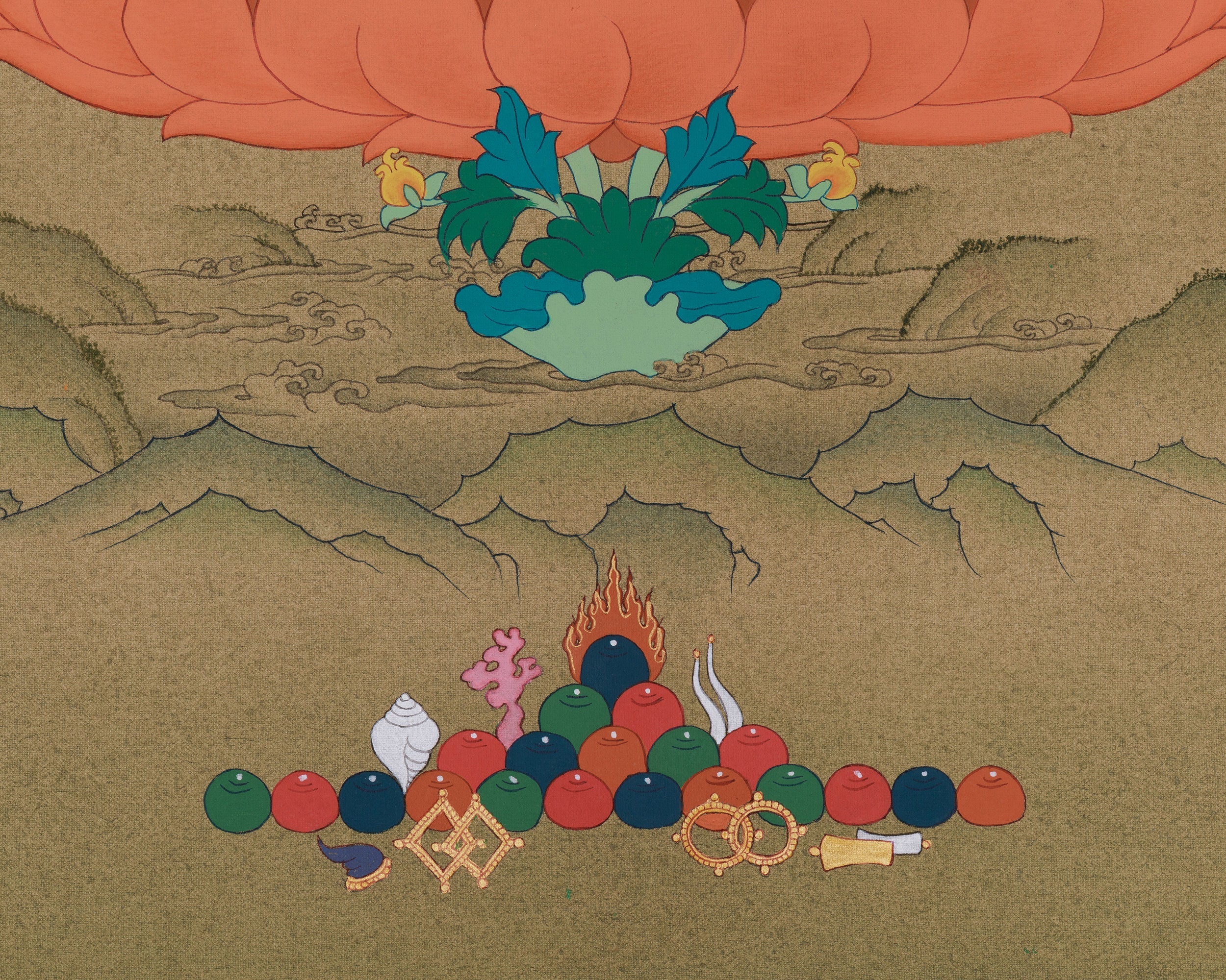 Traditional Chenrezig Artwork | Thangka of the Bodhisattva of Compassion