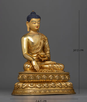 12 Inch Shakyamuni Buddha Sculpture 