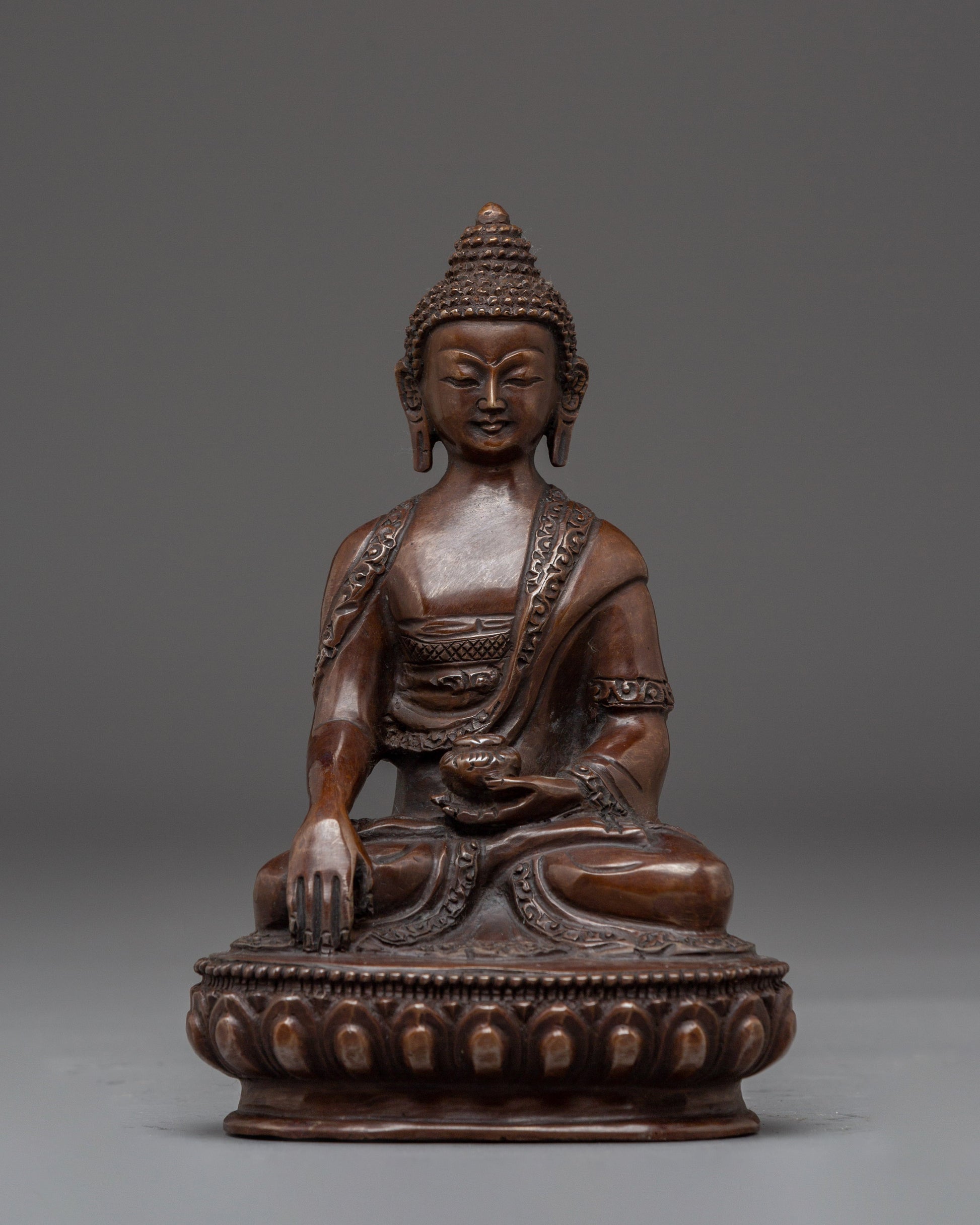 Oxidized Statue of Historical Gautama Buddha