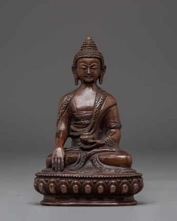 Oxidized Statue of Historical Gautama Buddha