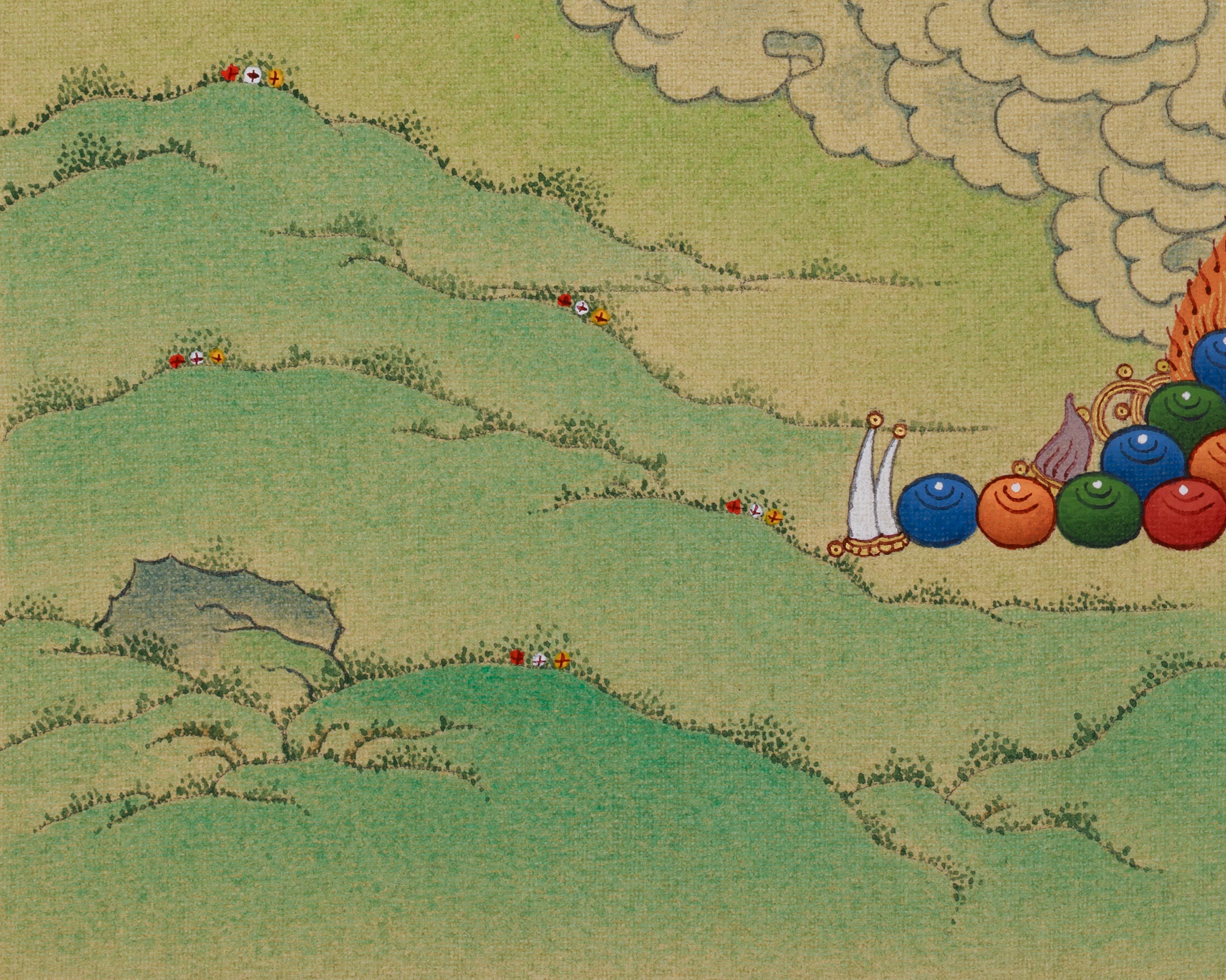 Traditional Thangka of Amitabha Buddha | A Divine Symbol of Compassion and Pure Land