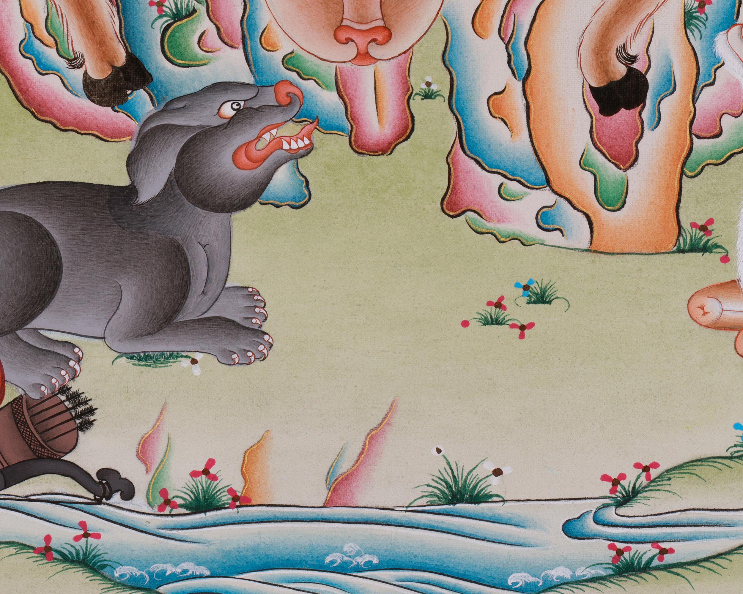 Sacred Milarepa Thangka | Enlightened Master | Spiritual Transformation