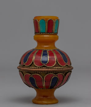 Tibetan Resin Flower Vase