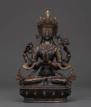 four-armed-chenrezig-statues