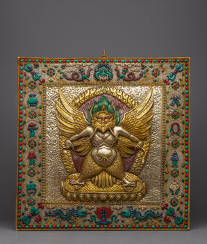 Garuda Thangka Metal Calendar