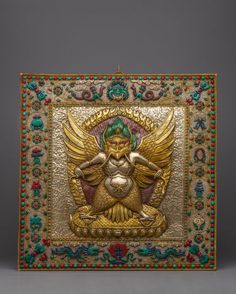 Garuda Thangka Metal Calendar