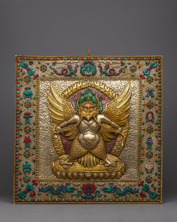 Garuda Thangka Metal Calendar