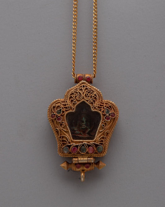 Lord Ganesh Ghau Locket