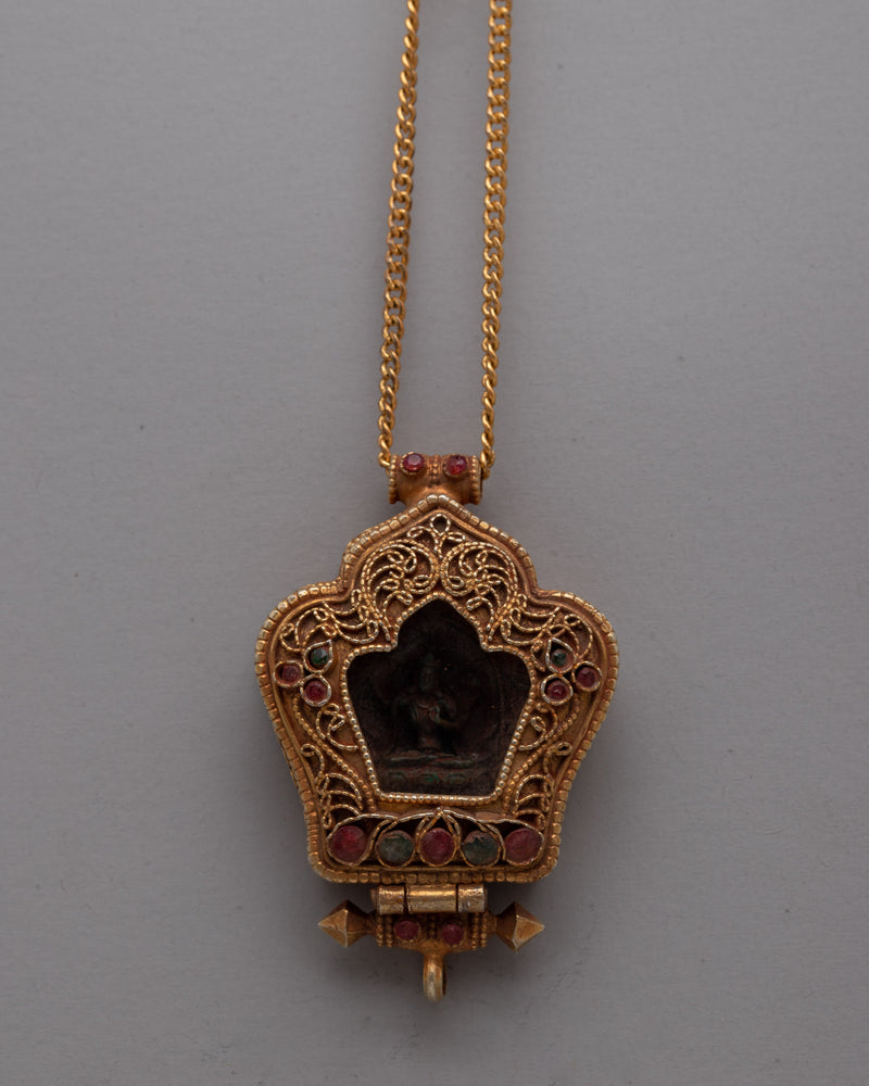 Manjushri Ghau Prayer Locket | Manjushri Bodhisattva Ghau for Enhanced Meditation and Insight