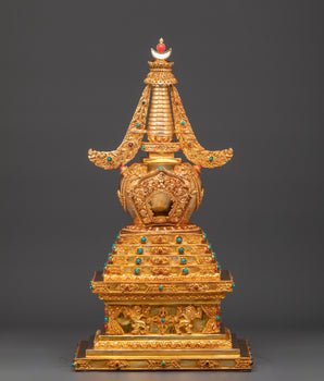 gold-plated-traditional-tibetan-stupa