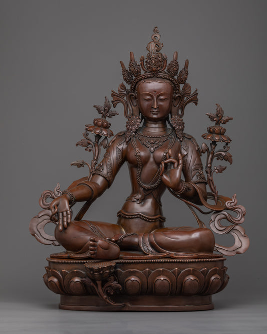 Green Tara Female Buddha Statue