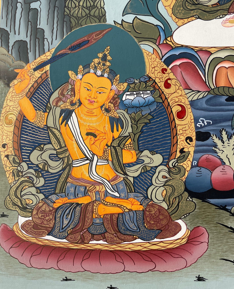 Original Hand-Painted 1000-armed Lokeshvara Thangka | Avalokiteshvara or Chenrezig Thangka |