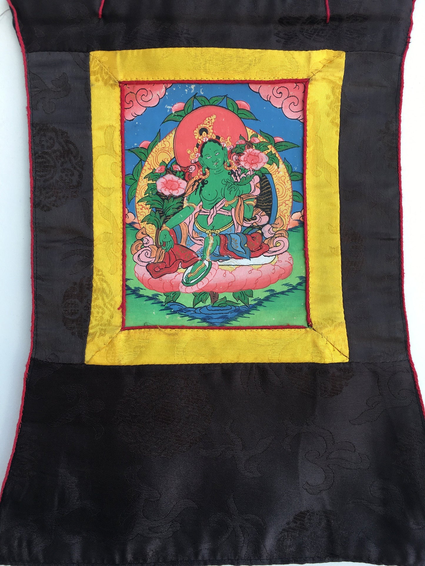 Vintage Green Tara 6.5 x 6.5 cm for your shrine | Wall hanging Decoration for Relaxation |