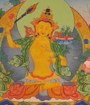 Original Hand painted Manjushree Thangka | Fine Quality Thangka Painting