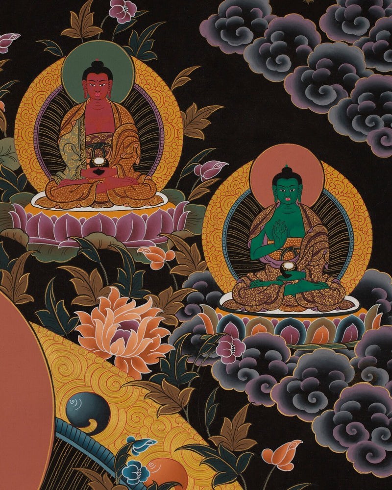 Original Hand painted Green Tara Thangka |Beautiful mother Green Tara symbolizing wisdom