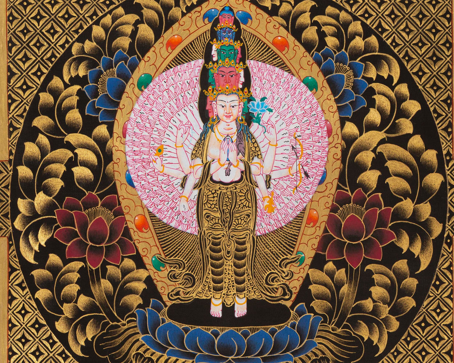 1000 Armed Chengrezig Mandala | Avalokiteshvara | Wheel of Time Thangka