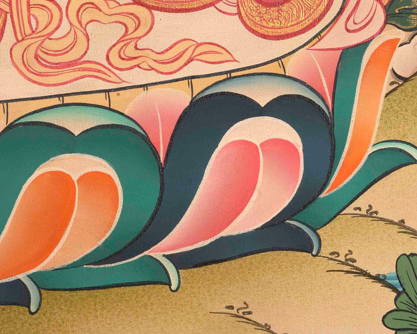 Green Tara Thangka | Healing Female Deity Painting for Meditation & Yoga