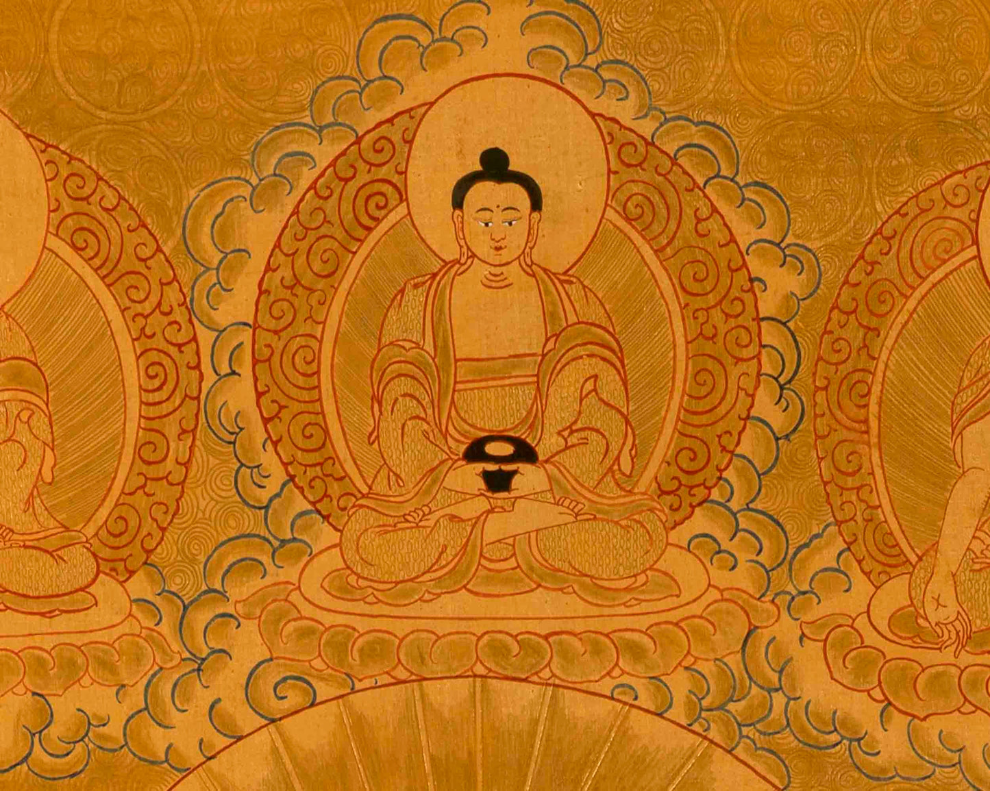 24k Full Gold Style Green Tara Thangka painting | Tibetan Thangka Art  |