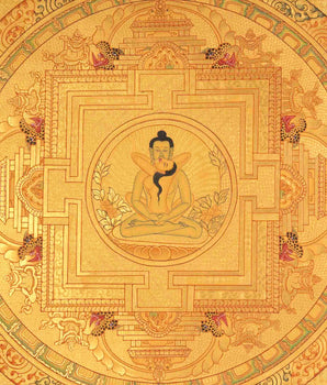 Samanthabhadra Buddha Shakti Mandala | Hand-Painted Tibetan Thangka