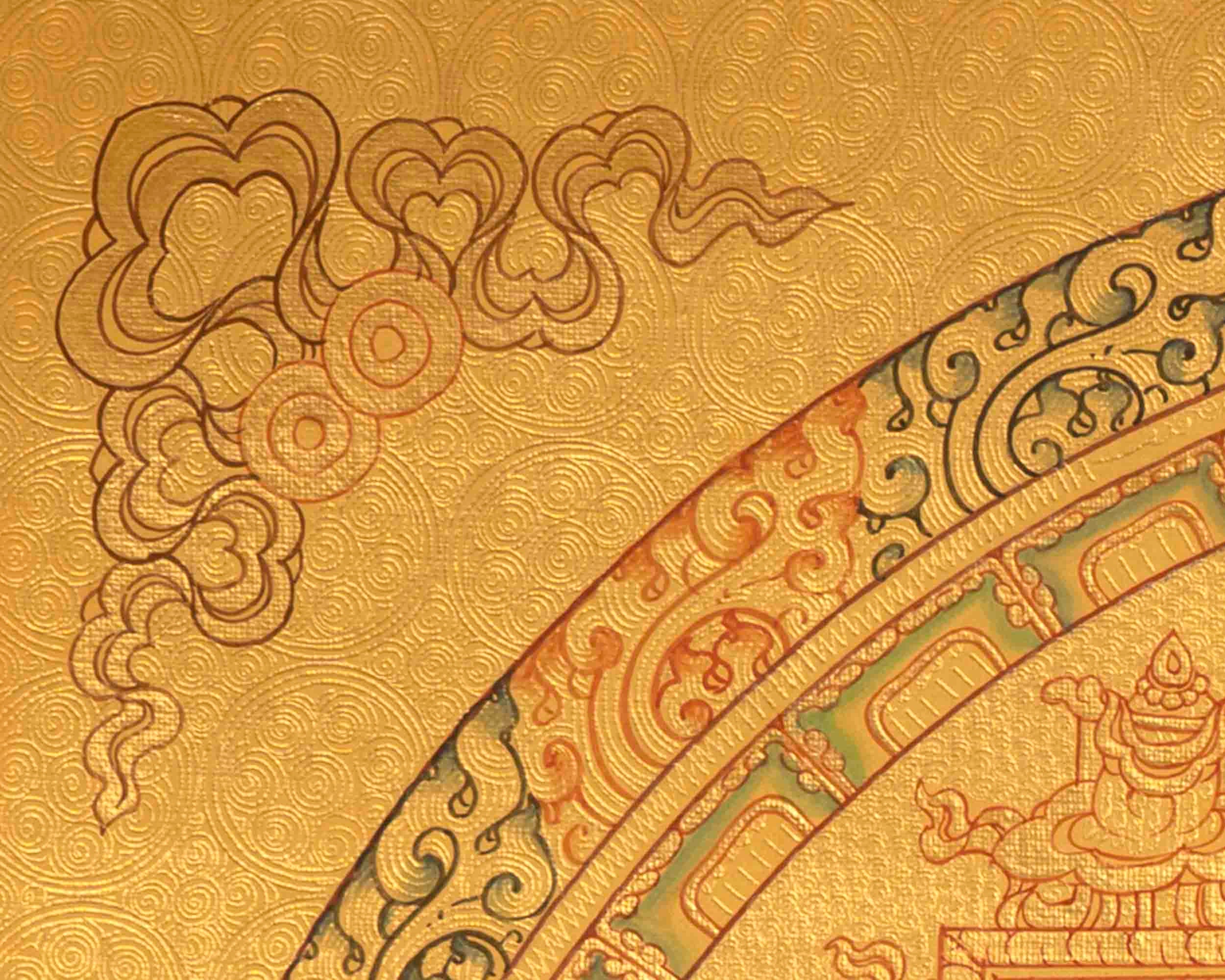 Samanthabhadra Buddha Shakti Mandala | Hand-Painted Tibetan Thangka