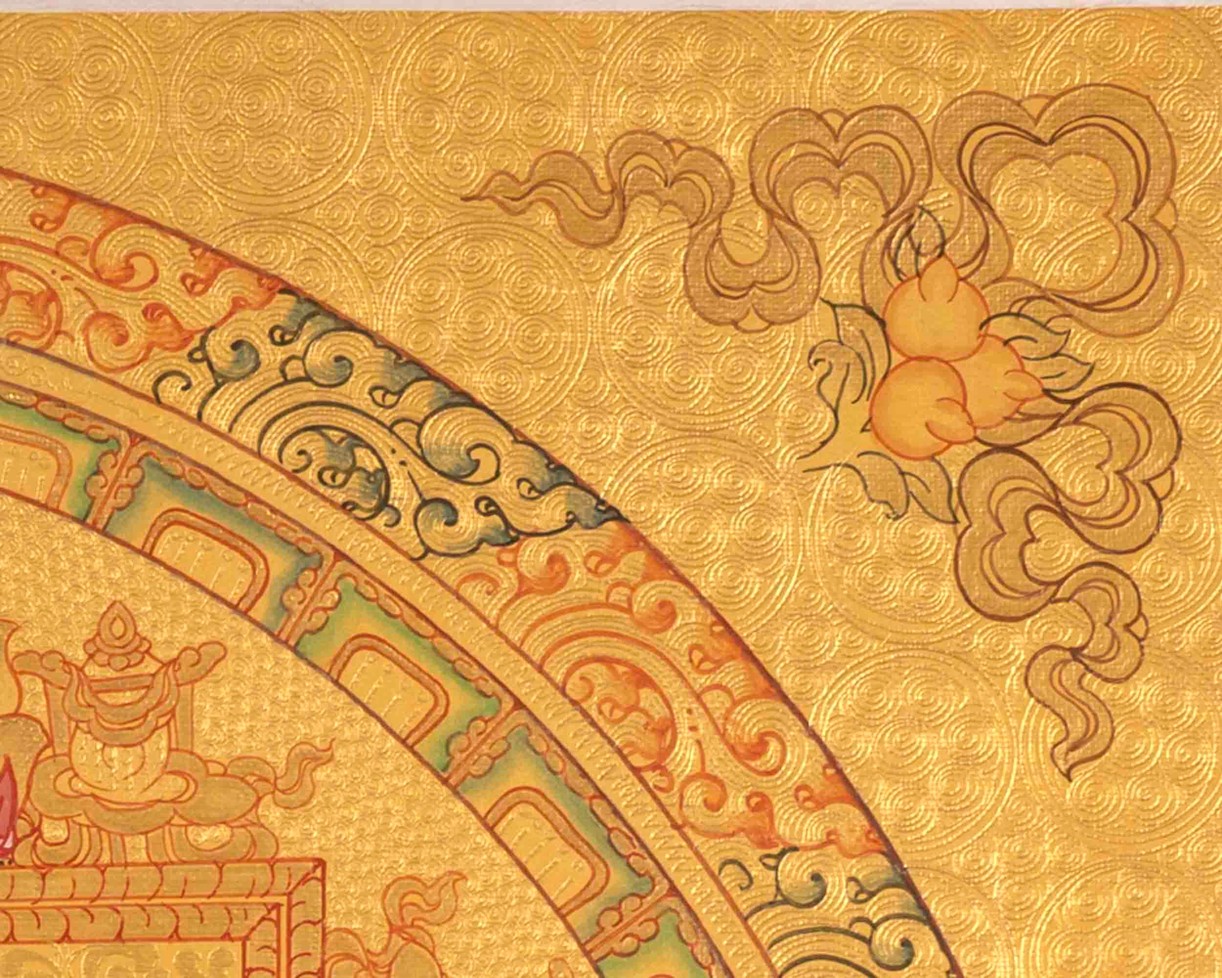 Samanthabhadra Buddha Shakti Mandala | Hand-Painted Tibetan Thangka