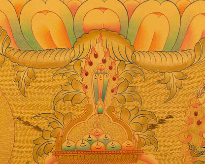 Avalokiteshvara Chengrezig Thangka | Bodhisattva Thangka Art For Wall Decor