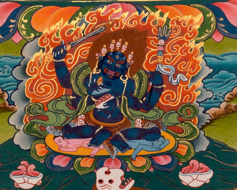 Original Hand Painted Vajrayogini Thangka Painting | Buddhist Art for Wall Decoration