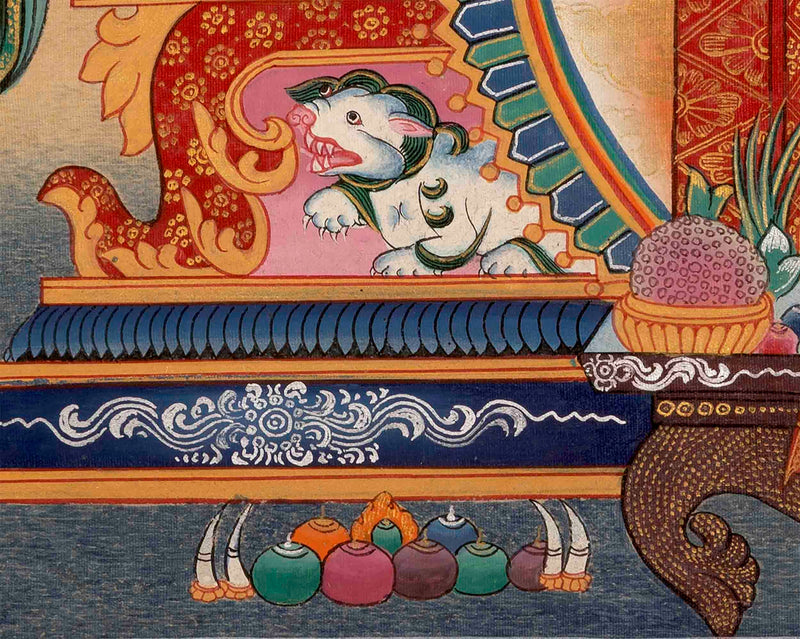 Hand-Painted Vajrasattva Dorje Sempa YabYum Thangka | Union Of Compassion & Wisdom