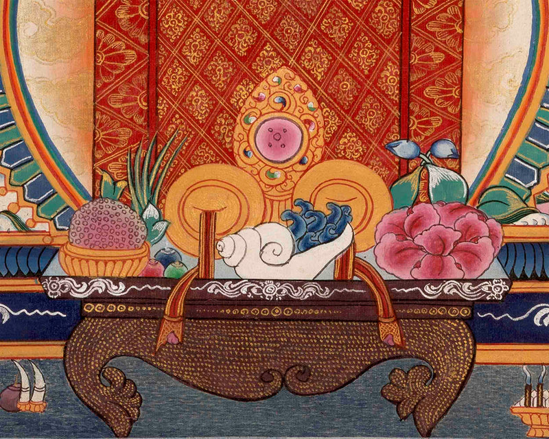 Hand-Painted Vajrasattva Dorje Sempa YabYum Thangka | Union Of Compassion & Wisdom