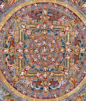 Tara Mandala | Original Hand Painted Mindfulness Meditation Art | Wall Decor