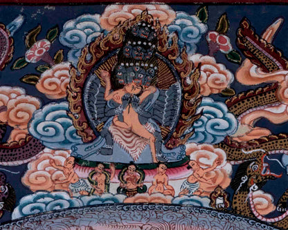 Lokeshvara Mandala Thangka Painting | Original Hand Painted Mediation And Yoga Art