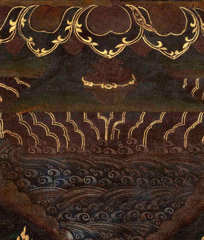 6 Armed Mahakala | Vintage Tibetan Thangka Painting