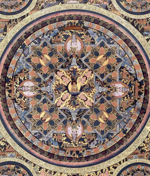 Tibetan Buddha Mandala Thangka in Fine Quality | Art for Wealth , Success And Good Luck |