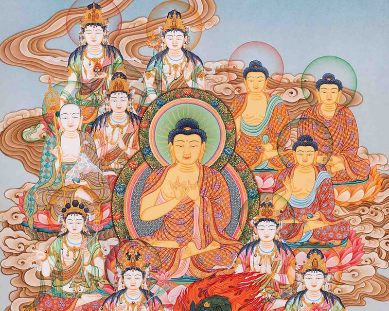 Shakyamuni Buddha Thangka | Original Tibetan Buddhist Religious Painting