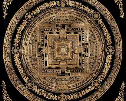 Kalachakra Mandala Digital Prints | Wheel Of Time Mandala for Buddhist Alter Space