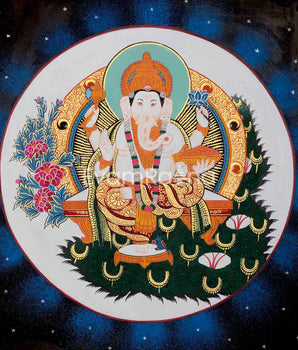 Lord Ganesh Painting | Original Hand Painted Ganesh | Ganpati Artwork | Religious Art |