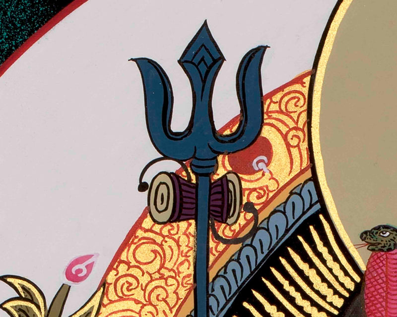 Lord Shiva Thangka Painting | Original Hand-painted Mahadev Thangka Art