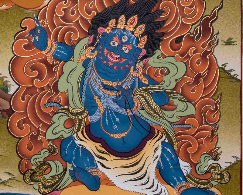 Avalokiteshvara Chengrezig Thangka Painting | Deity Of Compassion