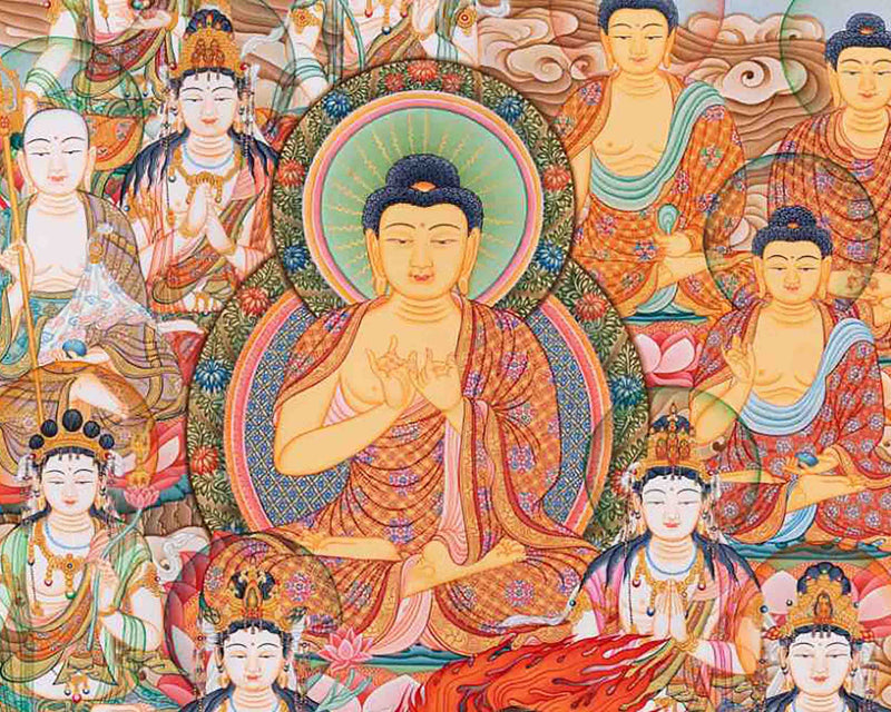 Shakyamuni Buddha Thangka | Original Tibetan Buddhist Religious Painting