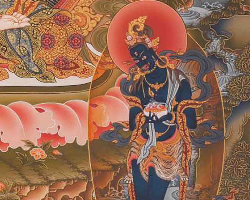 White Tara Thangka | Tibetan Dolkar Bodhisattva Of Long Life | Religious Wall Decoration