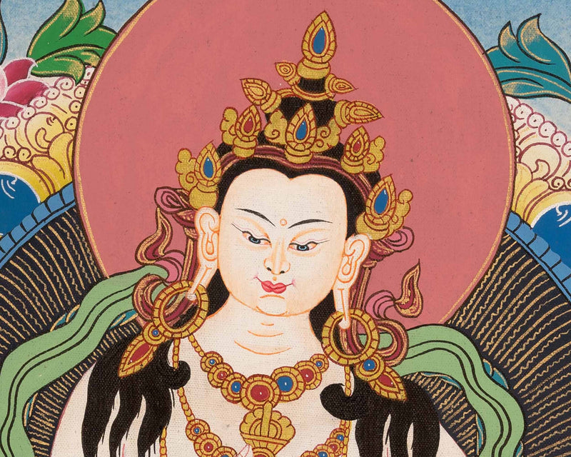 Exquisite Vajrasattva Thangka | Thangka Hand Painted | Vajrayana Buddhism Gifts
