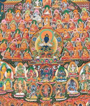 Vajradhara Lineage Thangka Art | High Quality Original Hand Painted Thangka Painting