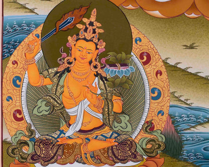 Avalokiteshvara Chengrezig Thangka Painting | Deity Of Compassion