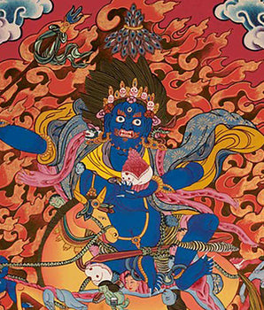 Original Hand-Painted Palden Lhamo Thangka | Feminist Deity Vajrayana Travel Thangka For Practitioner |