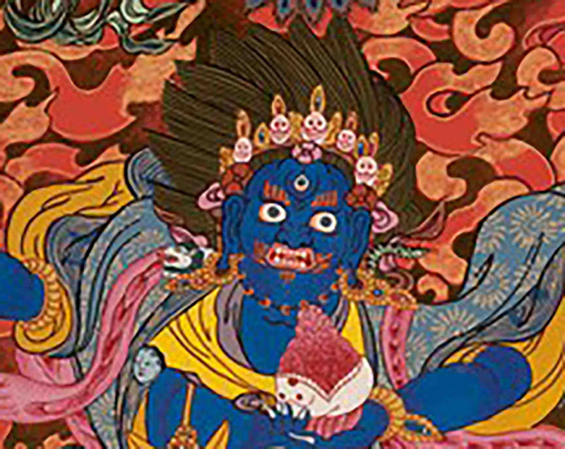 Original Hand-Painted Palden Lhamo Thangka | Feminist Deity Vajrayana Travel Thangka For Practitioner |