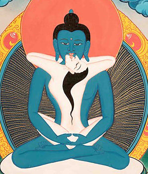 Samantabhadra Yab Yum Buddha Tibetan Buddhist Thangka | Wall Deco Painting