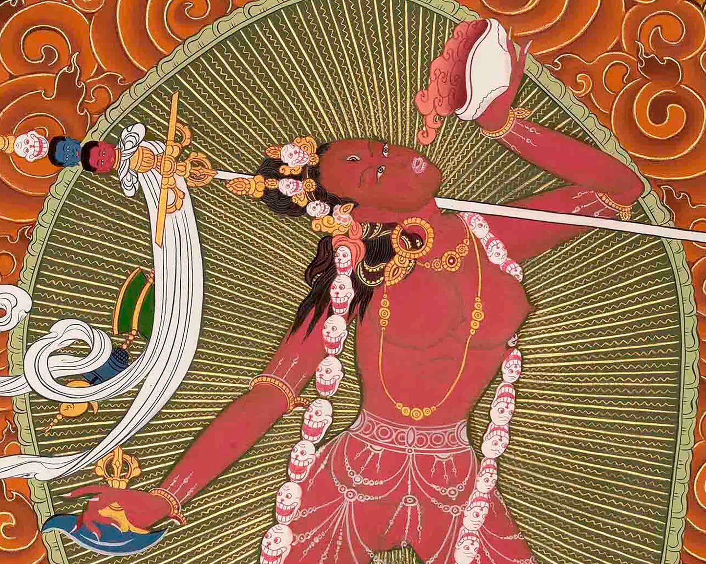 Traditional Tibetan Thangka | Yidam Vajrayogini | Thangka Painting |  The Divine Dakini |