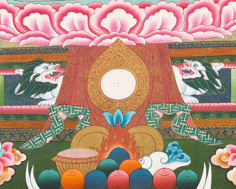 Shakyamuni Buddha Thangka Painting| Original Hand-Painted Tibetan Thangka Art|