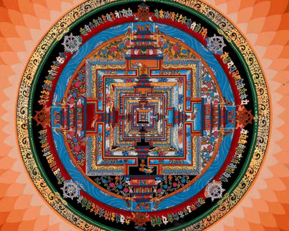 Thangka Kalachakra mandala | Thangka Painting Nepal | Wheel Of Time