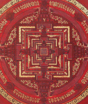 Original Hand Painted Kalachakra Mandala Thangka Painting | Rare Genuine Hand Painted Tibetan thangka |